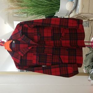 Pendleton plaid virgin wool coat